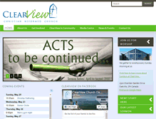 Tablet Screenshot of clearviewchurch.com